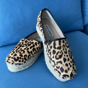 STEVE MADDEN Alexia espadrilles leopard print size 6